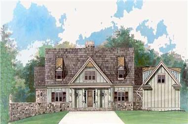 4-Bedroom, 2757 Sq Ft Cottage House Plan - 106-1097 - Front Exterior