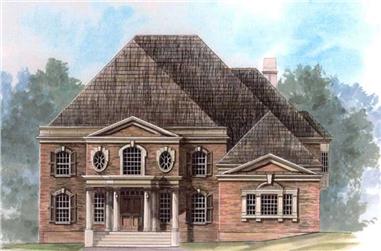 5-Bedroom, 4325 Sq Ft Luxury House Plan - 106-1103 - Front Exterior