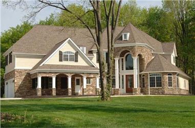 5-Bedroom, 4765 Sq Ft Colonial Home Plan - 106-1138 - Main Exterior
