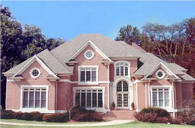 5-Bedroom, 4195 Sq Ft French House Plan - 106-1161 - Front Exterior