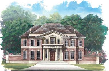 5-Bedroom, 3283 Sq Ft Colonial Home Plan - 106-1162 - Main Exterior