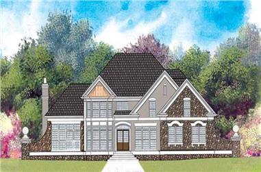 4-Bedroom, 2261 Sq Ft Traditional House Plan - 106-1266 - Front Exterior
