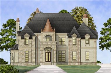 4-Bedroom, 3868 Sq Ft Luxury House Plan - 106-1302 - Front Exterior
