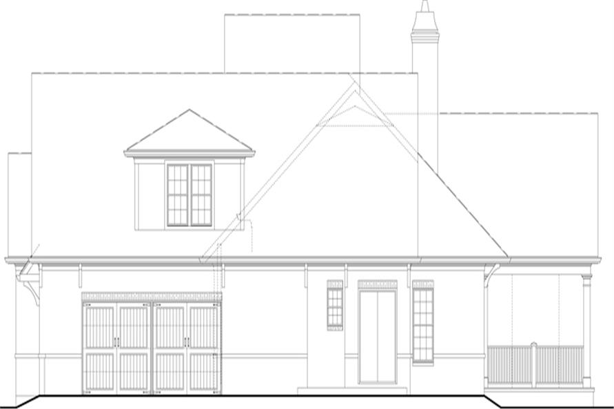 106-1313: Home Plan Right Elevation
