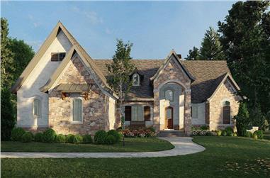 4-Bedroom, 2956 Sq Ft Ranch House Plan - 106-1314 - Front Exterior