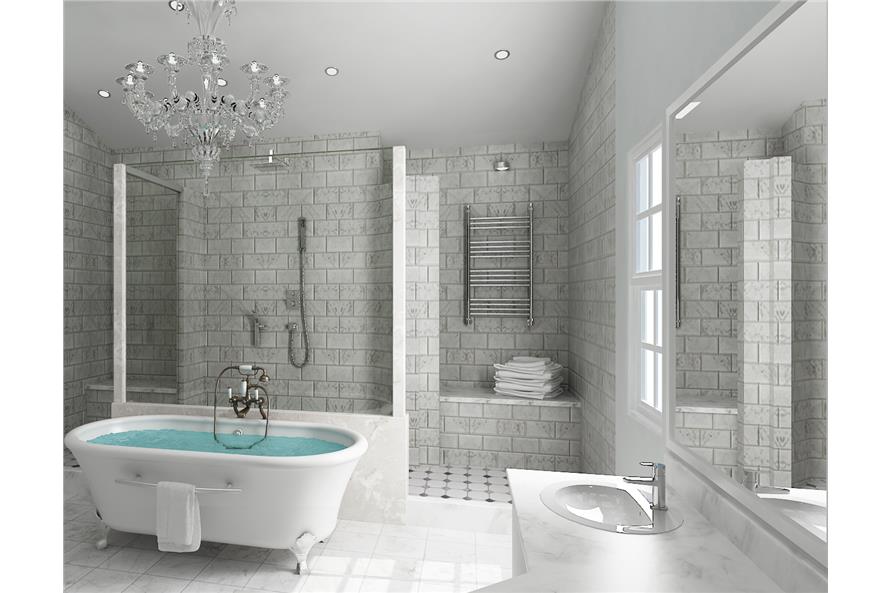 Master Bathroom: Tub of this 3-Bedroom, 2830 Sq Ft Plan - 106-1315