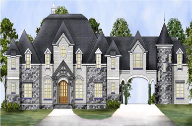 4-Bedroom, 6532 Sq Ft Luxury House Plan - 106-1317 - Front Exterior