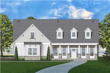 3-Bedroom, 1898 Sq Ft Traditional Home Plan - 106-1320 - Main Exterior