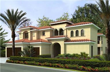 5-Bedroom, 4537 Sq Ft Luxury House Plan - 107-1007 - Front Exterior