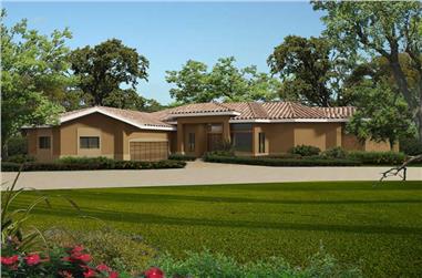 2-Bedroom, 3174 Sq Ft Contemporary House Plan - 107-1048 - Front Exterior