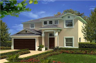 3-Bedroom, 2441 Sq Ft Florida Style Home Plan - 107-1088 - Main Exterior