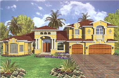 5-Bedroom, 6488 Sq Ft Cape Cod House Plan - 107-1092 - Front Exterior