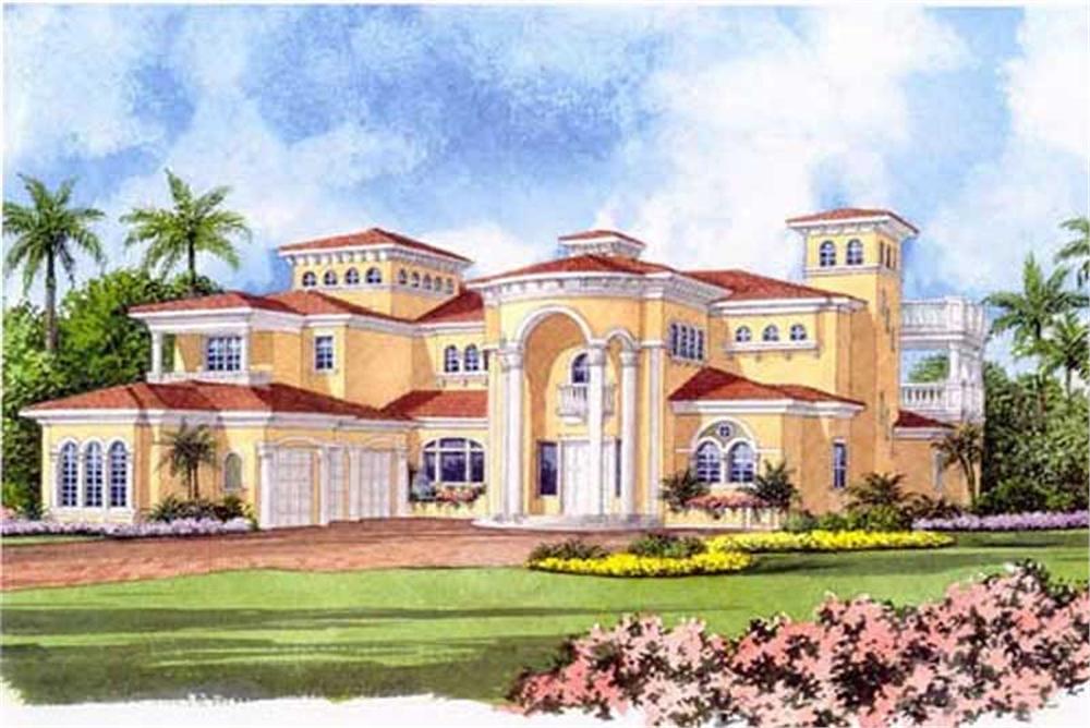 Luxury home (ThePlanCollection: Plan #107-1219)