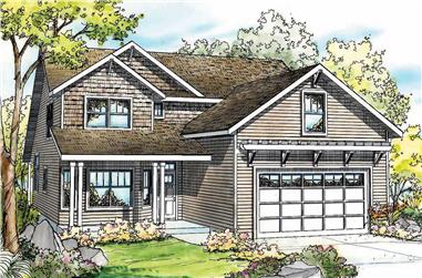 3-Bedroom, 2126 Sq Ft Craftsman House Plan - 108-1097 - Front Exterior