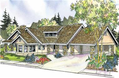 2-Bedroom, 3021 Sq Ft Florida Style Home Plan - 108-1136 - Main Exterior