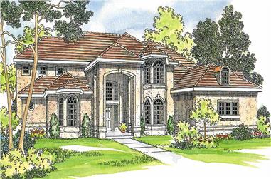 4-Bedroom, 4567 Sq Ft Contemporary Home Plan - 108-1220 - Main Exterior