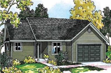 3-Bedroom, 1472 Sq Ft Small House Plans - 108-1249 - Main Exterior