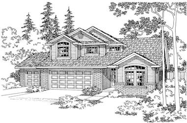 3-Bedroom, 2365 Sq Ft Traditional Home Plan - 108-1292 - Main Exterior