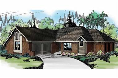 3-Bedroom, 1729 Sq Ft Ranch Home - Plan #108-1300 - Main Exterior