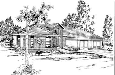 3-Bedroom, 2672 Sq Ft Contemporary House Plan - 108-1357 - Front Exterior