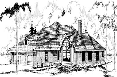 5-Bedroom, 3704 Sq Ft Luxury House Plan - 108-1381 - Front Exterior