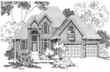 3-Bedroom, 3727 Sq Ft Traditional House Plan - 108-1401 - Front Exterior