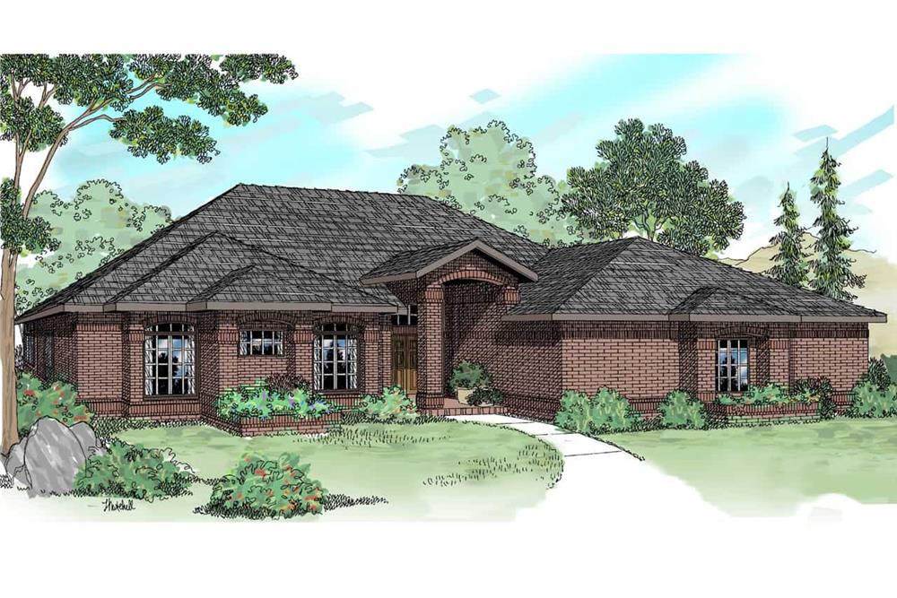Ranch style  home (ThePlanCollection: Plan #108-1419)
