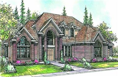 4-Bedroom, 3959 Sq Ft Contemporary House Plan - 108-1424 - Front Exterior