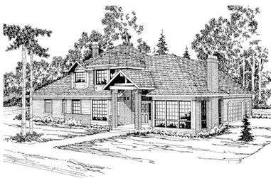 4-Bedroom, 3997 Sq Ft Contemporary House Plan - 108-1444 - Front Exterior