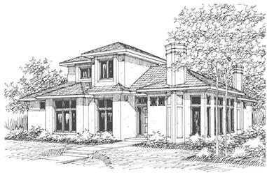 3-Bedroom, 3011 Sq Ft Contemporary House Plan - 108-1452 - Front Exterior