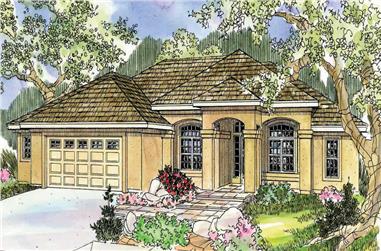 3-Bedroom, 2495 Sq Ft Florida Style Home Plan - 108-1486 - Main Exterior