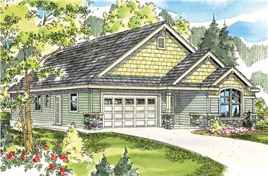 3-Bedroom, 1803 Sq Ft Country House Plan - 108-1511 - Front Exterior