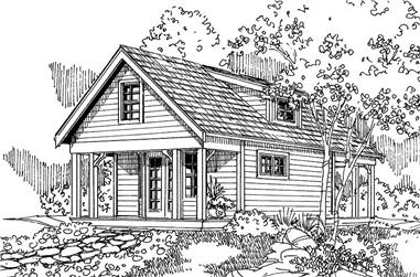 1-Bedroom, 683 Sq Ft Small House Plans - 108-1518 - Main Exterior