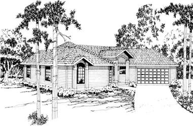 3-Bedroom, 2044 Sq Ft Ranch Home Plan - 108-1558 - Main Exterior