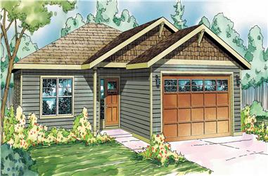 3-Bedroom, 1532 Sq Ft Craftsman House Plan - 108-1563 - Front Exterior