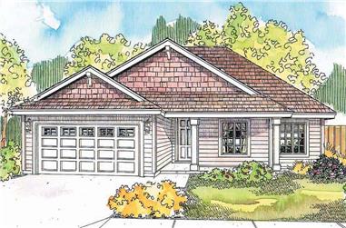 3-Bedroom, 1467 Sq Ft Country House - Plan #108-1636 - Front Exterior