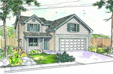4-Bedroom, 2331 Sq Ft Country Home Plan - 108-1638 - Main Exterior