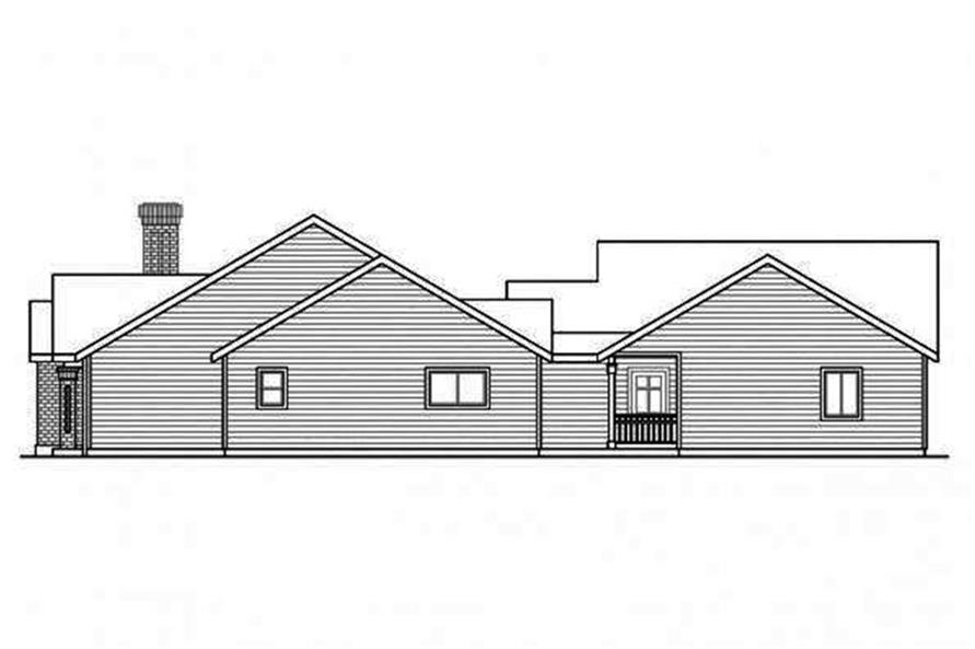 Home Plan Right Elevation of this 5-Bedroom,2473 Sq Ft Plan -108-1692
