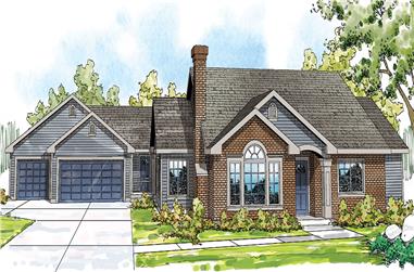 5-Bedroom, 2473 Sq Ft Arts and Crafts Home Plan - 108-1692 - Main Exterior
