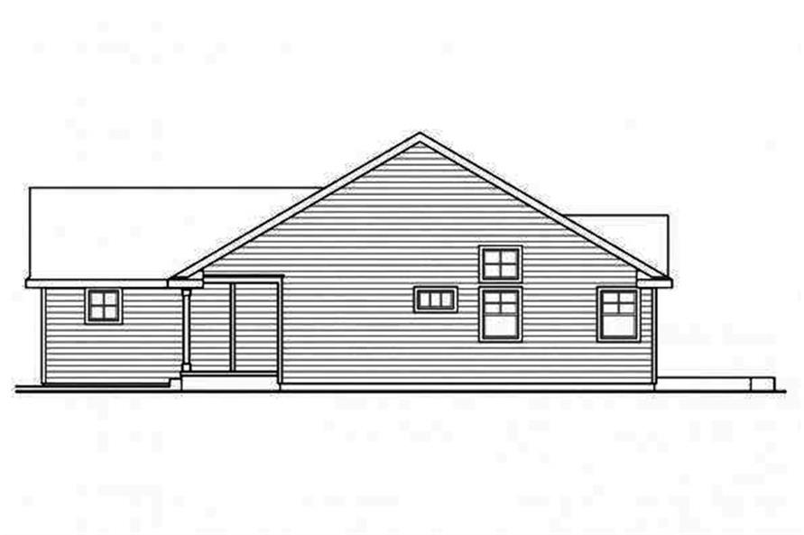 108-1695: Home Plan Right Elevation