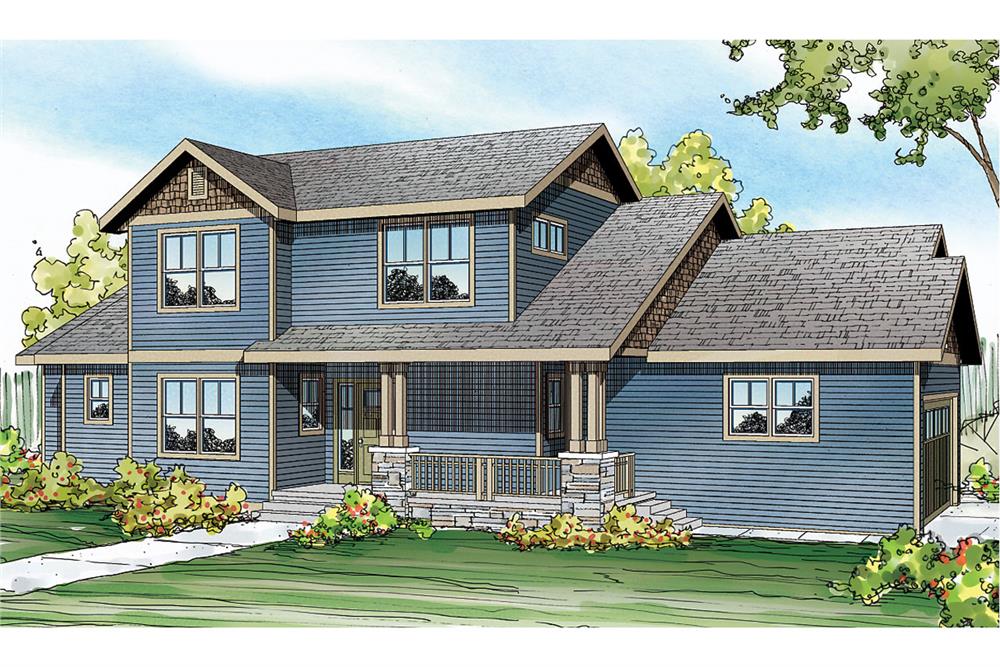 Front elevation of Country home (ThePlanCollection: House Plan #108-1752)