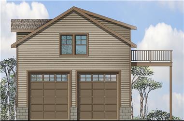 1-Bedroom, 803 Sq Ft Traditional Home Plan - 108-1769 - Main Exterior