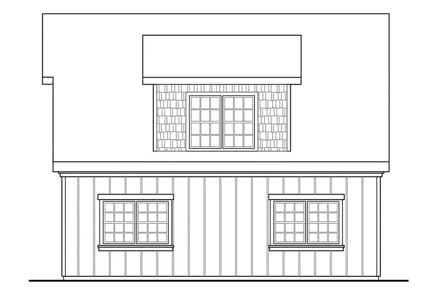 108-1770: Home Plan Right Elevation