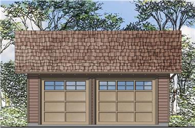 0-Bedroom, 576 Sq Ft Garage House Plan - 108-1772 - Front Exterior