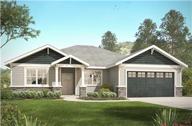 3-Bedroom, 2015 Sq Ft Craftsman Home Plan - 108-1818 - Main Exterior