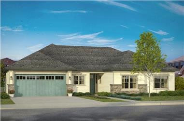 3-Bedroom, 2093 Sq Ft Prairie House Plan - 108-1841 - Front Exterior