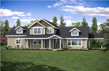 3-Bedroom, 1935 Sq Ft Country Home Plan - 108-1899 - Main Exterior