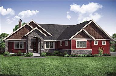 3-Bedroom, 3848 Sq Ft Ranch House - Plan #108-1911 - Front Exterior