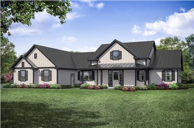 3-Bedroom, 2779 Sq Ft Ranch House - Plan #108-1942 - Front Exterior