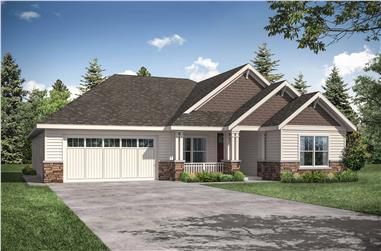 3-Bedroom, 2191 Sq Ft Craftsman House - Plan #108-1943 - Front Exterior